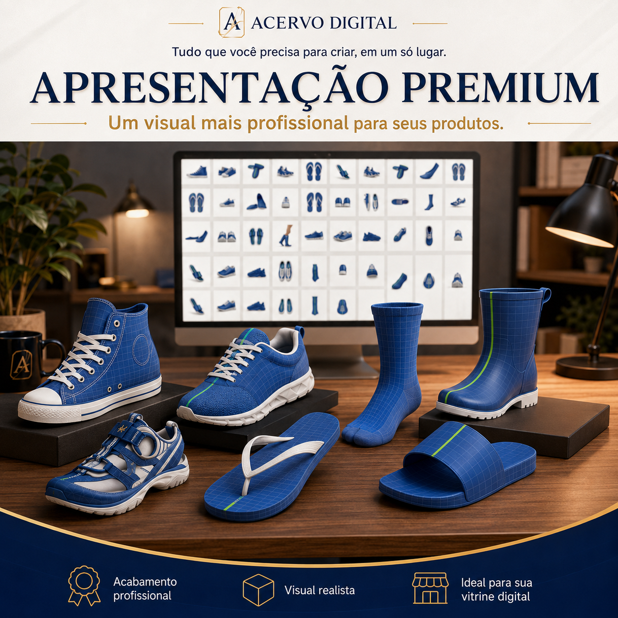 Kit com 37 Mockups de Calçados e Meias — Arquivos Editáveis em TIF - Imagem 5